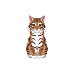 vector illustration of a cat photo image jpg .