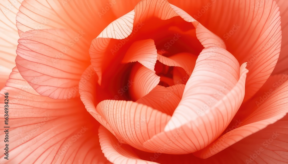 Poster abstract close-up view of a beautiful bloom exhibiting delicate texture and smooth gradations of cor