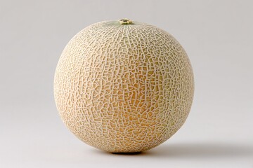 Whole cantaloupe melon on light background