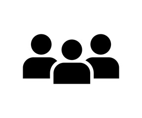 People group icon. People group icon set team worker user. Employee people group icon team staff. Group of people or group of users illustration on transparent background. 