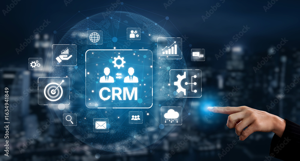 Poster crm platforms improve customer relationships through data analysis, crm communication tools, and aut