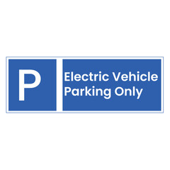 electric vehicle parking sign 