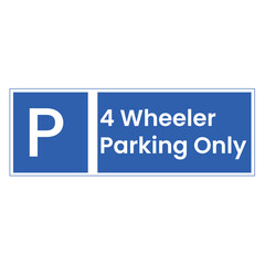 4 wheeler parking icon outline design