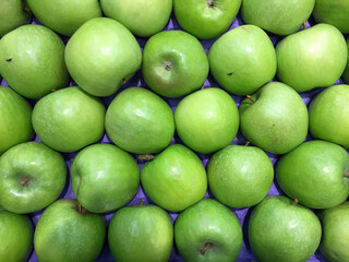 green apples on the market