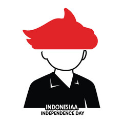 elegant modern detailed professional high quality Indonesia Independence Day A Celebration of Freedom and Unity silhouette