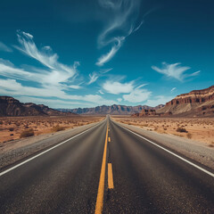 the road to the desert