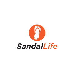 Obraz premium Sandal Life Logo Vector Symbols