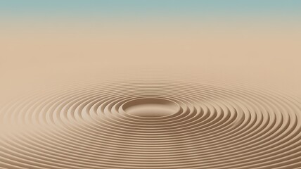 Concentric Ripples on Beige Surface abstract background