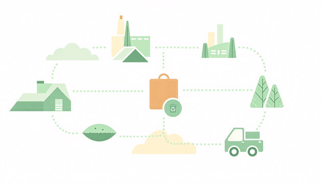 Digital Product Passport (DPP) Illustration &ndash; QR Integration for Product Transparency and Circular Economy Design