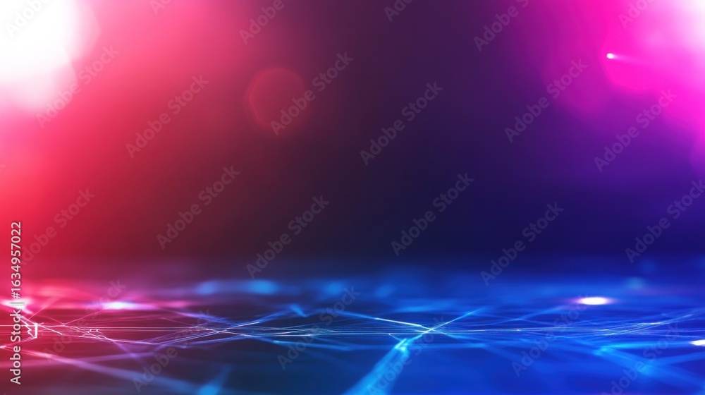 Poster abstract gradient background with glowing lines and vibrant colors