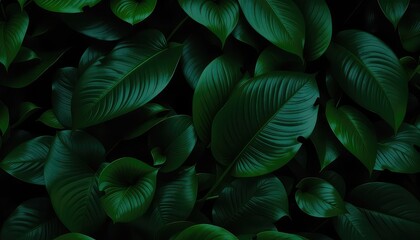 Lush evergreen leaves create a dense natural texture, ideal for background, garden and botanical themed designs and artistic presentations