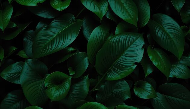Lush evergreen leaves create a dense natural texture, ideal for background, garden and botanical themed designs and artistic presentations