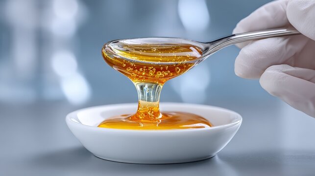 Cosmetologist prepares glycolic acid peel solution in clinical setting with precision