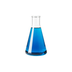 Laboratory Flask – Scientific Glassware – White Background PNG