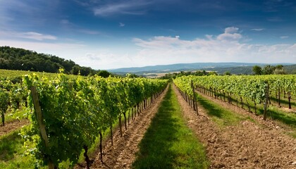 Obraz premium vineyard in early summer