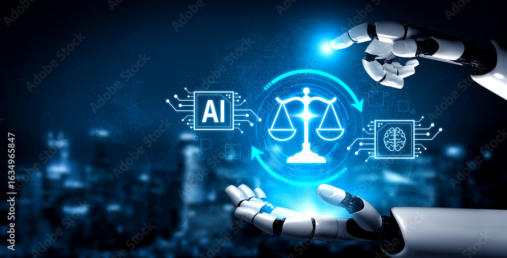 Poster ai ethics ensures fairness, transparency, and responsibility in intelligent systems, guiding safe an