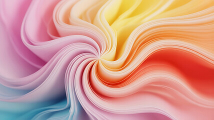 Fototapeta premium Abstract swirl of pastel colors, flowing fabrics. 