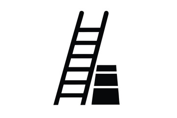 career ladder vector icon
