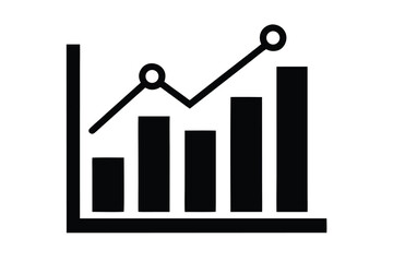 revenue chart vector icon