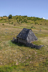 Scenic landscape of village of Trsa in National Park Durmitor, Montenegro, Europe