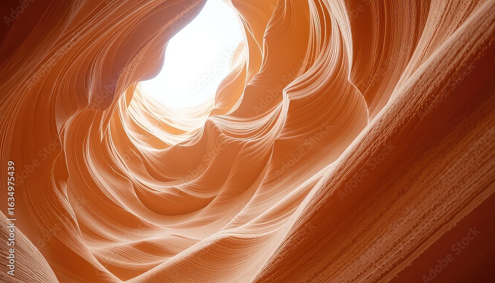 Poster sandstone curves in the light a natural abstract depicting texture, form, and color in a smooth erod