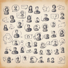 Survey Web Icon Set in Line Style. Collection of feedback Linear Icons, Including question, opinion, satisfaction, opinion, research, review, satisfaction, task, poll, answer and More. Editable Stroke
