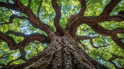 Lush canopy of a large, mature tree.