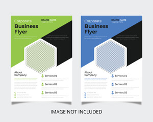 corporate business flyer, professional business flyer, modern flyer design, company flyer template