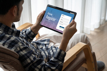 Online registration form for modish form filling on the internet website