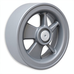 Obraz premium Stylish industrial caster wheel design close-up, functional innovation
