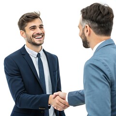 Smiling Businessman Shaking Hands 