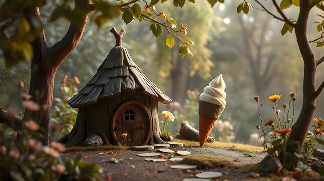 old wooden birdhouse