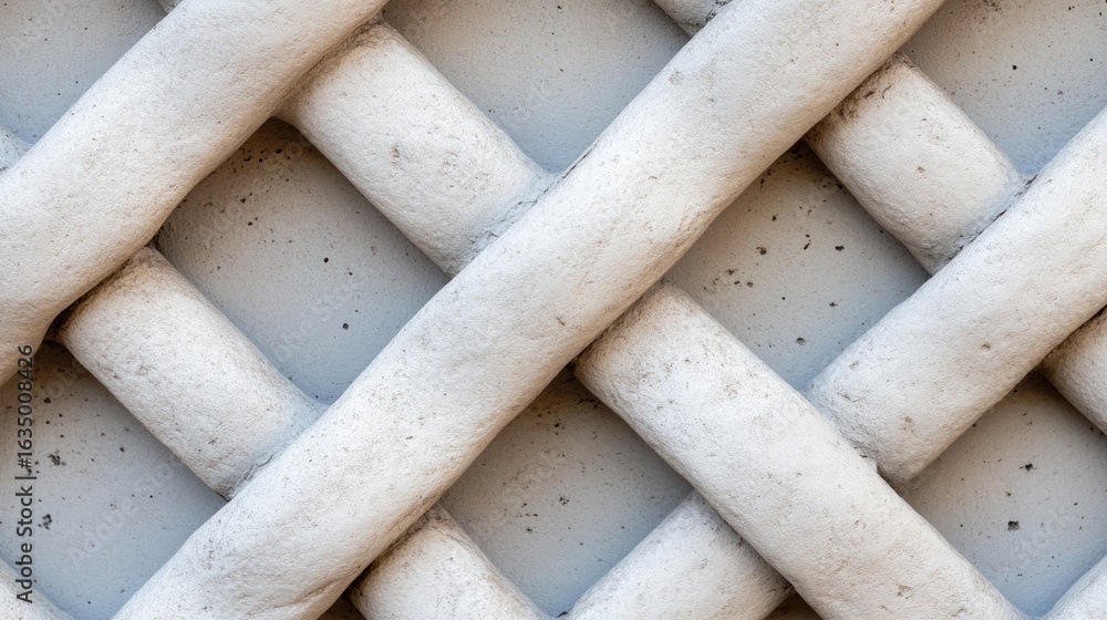 Poster neutral interlocking woven design textured background with stone like pattern