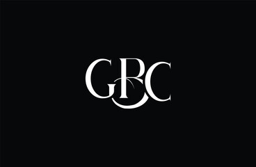 Initial GBC letter logo design. Elegant Monogram Logo Design with Decorative Elements and Typography