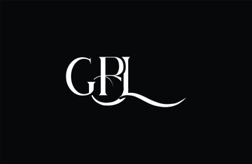 Initial GBL letter logo design. Elegant Monogram Logo Design with Decorative Elements and Typography