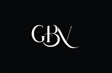 Initial GBV letter logo design. Elegant Monogram Logo Design with Decorative Elements and Typography