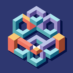 Fototapeta premium Abstract Forms, Geometric Patterns & Rich Textures for Creative Exploration