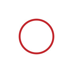 Red Circle Png. Red Circle Border Frame.