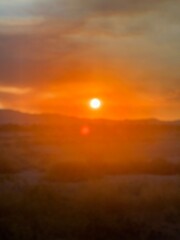 Early sunset, light and beautiful night