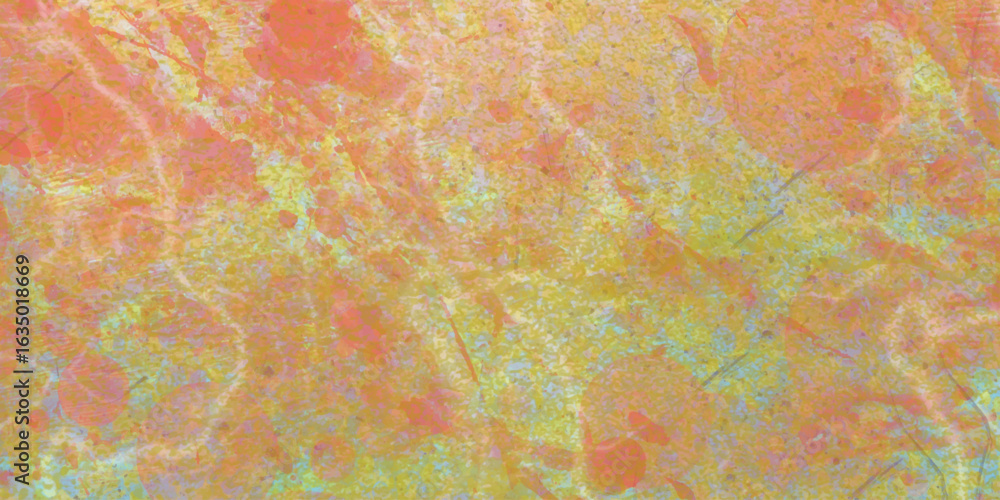 Poster mix shape and colorful modern texture watercolor different type of isolated distress grungy backgrou