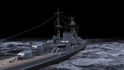 艦艇　3DCGレンダリング © tsuneomp