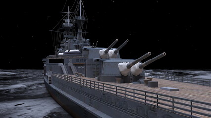 艦艇　3DCGレンダリング © tsuneomp