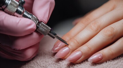 Step by step guide to nail extensions  enhancing beauty in a professional salon setting