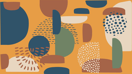 Vibrant Earth-Toned Abstract Art Background