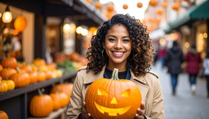 ハロウィンの仮装を楽しむ人