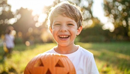 ハロウィンの仮装を楽しむ子供