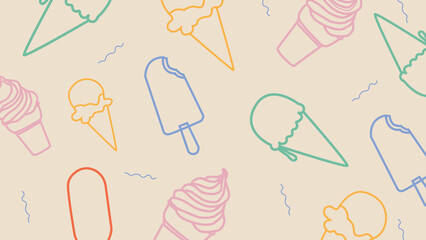 Ice cream fun background