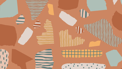 Soft torn collage background