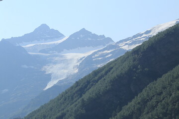 Naklejka premium mountains in the North Caucasus Mountains near Mount Elbrus