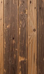 Naklejka premium A rustic and vintage wooden background featuring aged brown boards, perfect for a farmhouse or country-style design 